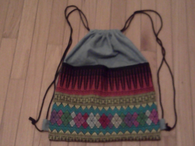 Recreating a bag from old clothes